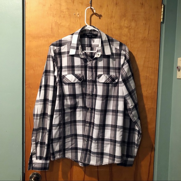 Carbon Other - Carbon - Black And White Plaid Button Down Shirt